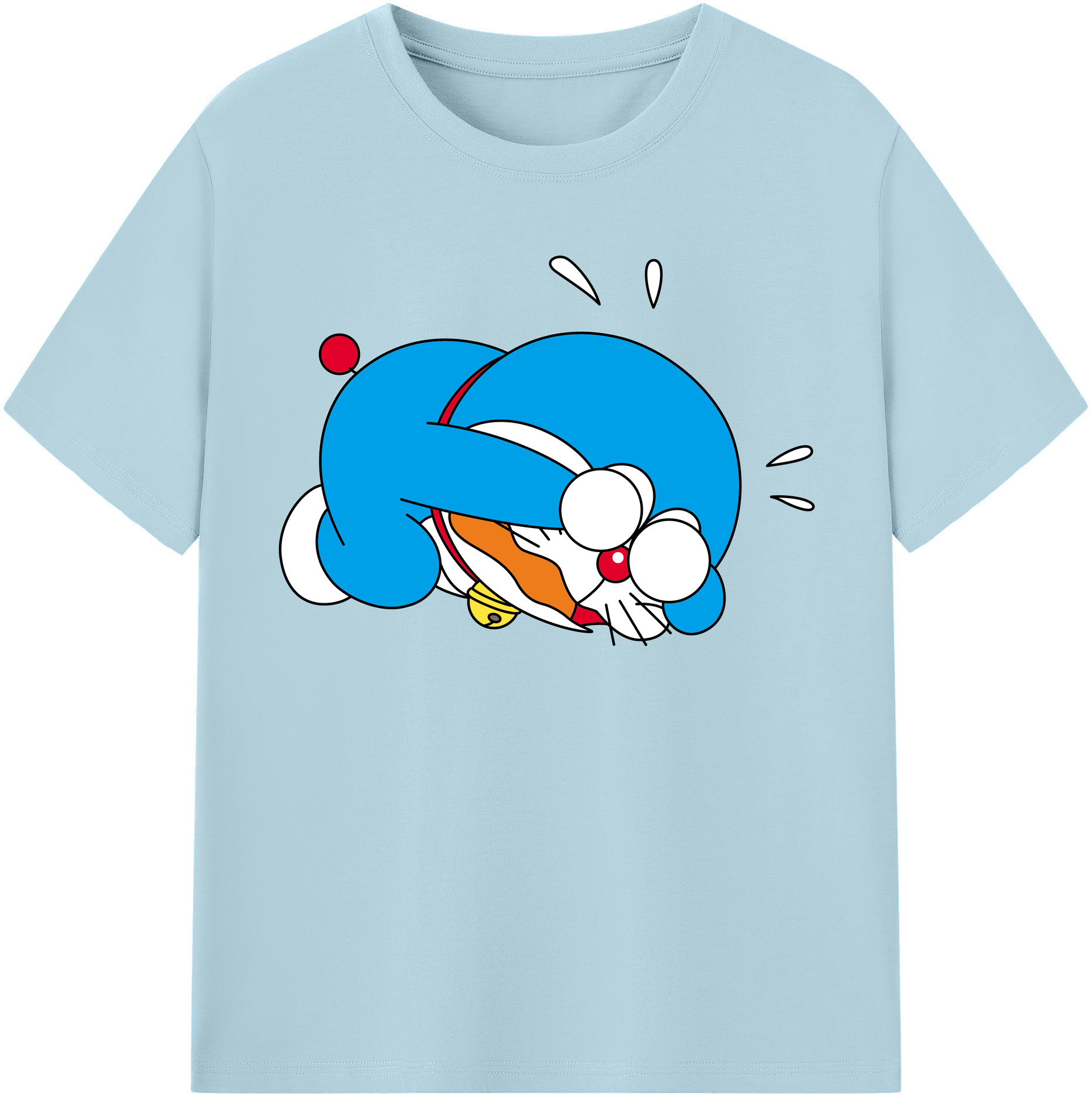 （画像用） ドラえもん Doraemon 綿100％半袖Tシャツ（フロントプリント）